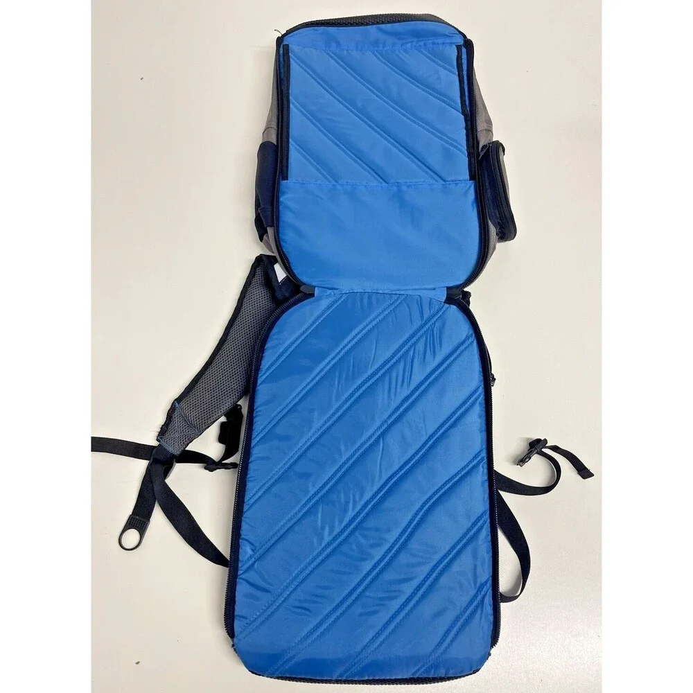 Ful Black Blue Padded Laptop Backpack Travel bag Book Bag Fūl CORE Hydration